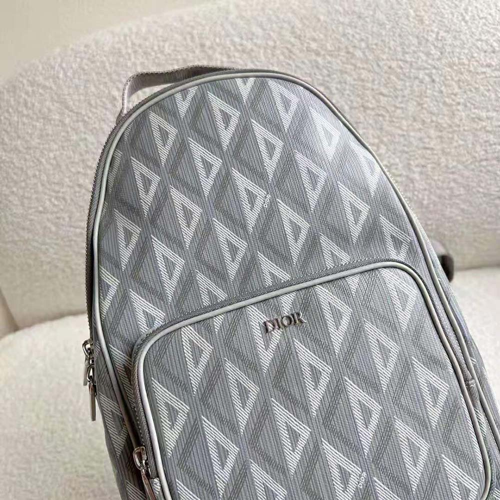 TÚI DIOR Mini Rider Backpack Dior Gray CD Diamond Canvas