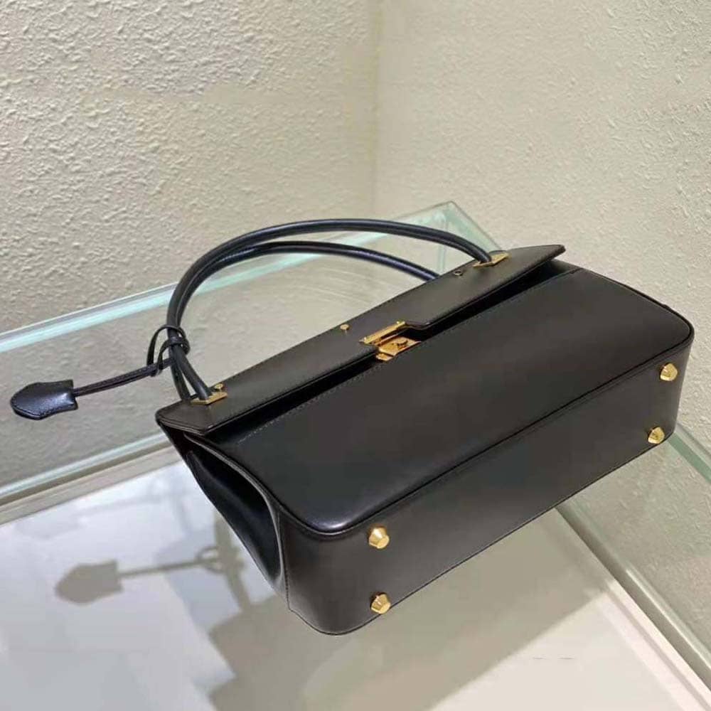 TÚI Dior Women Parisienne Bag Black Smooth Calfskin