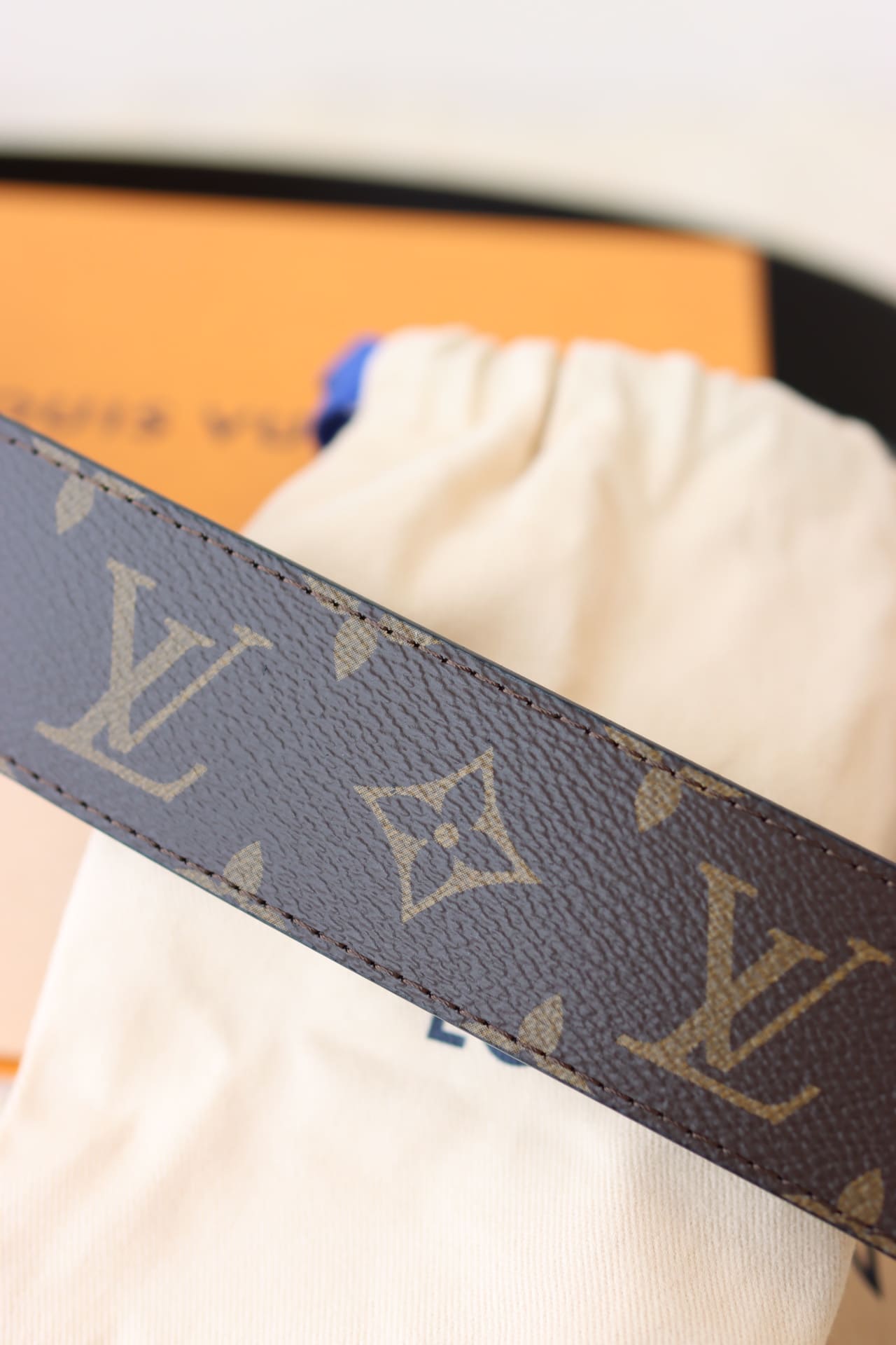 DÂY LƯNG LOUIS VUITTON LV BROWN MONOGRAM Khóa bạc