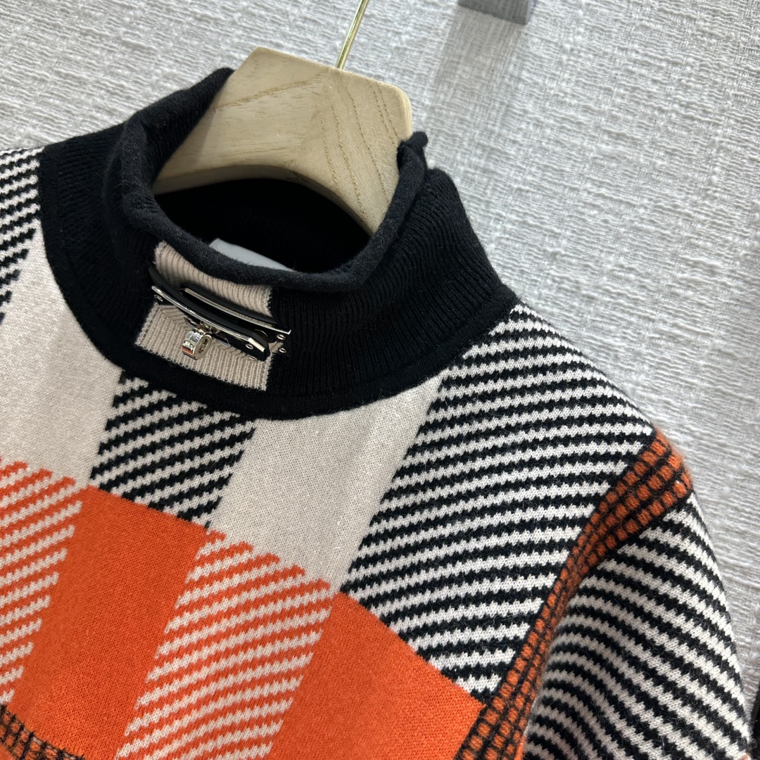 ÁO HERMES KELLY Wool-jersey sweatshirt