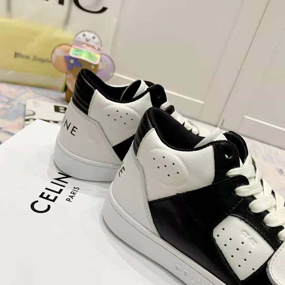 GIÀY CELINE Mid Sneaker with Scratch in Calfskin