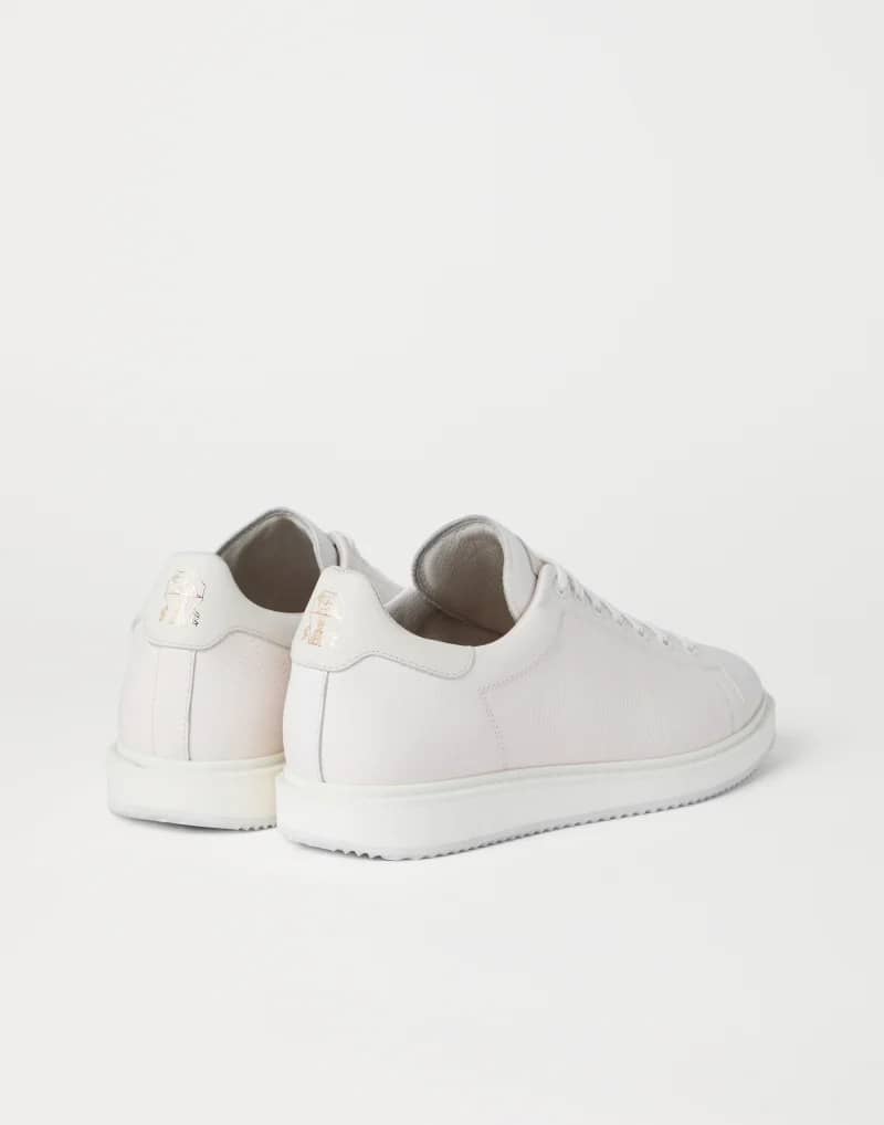 GIÀY BRUNELLO CUCINELLI SNEAKERS GRAIN CALFSKIN SHOES AAA DA BÊ HẠT