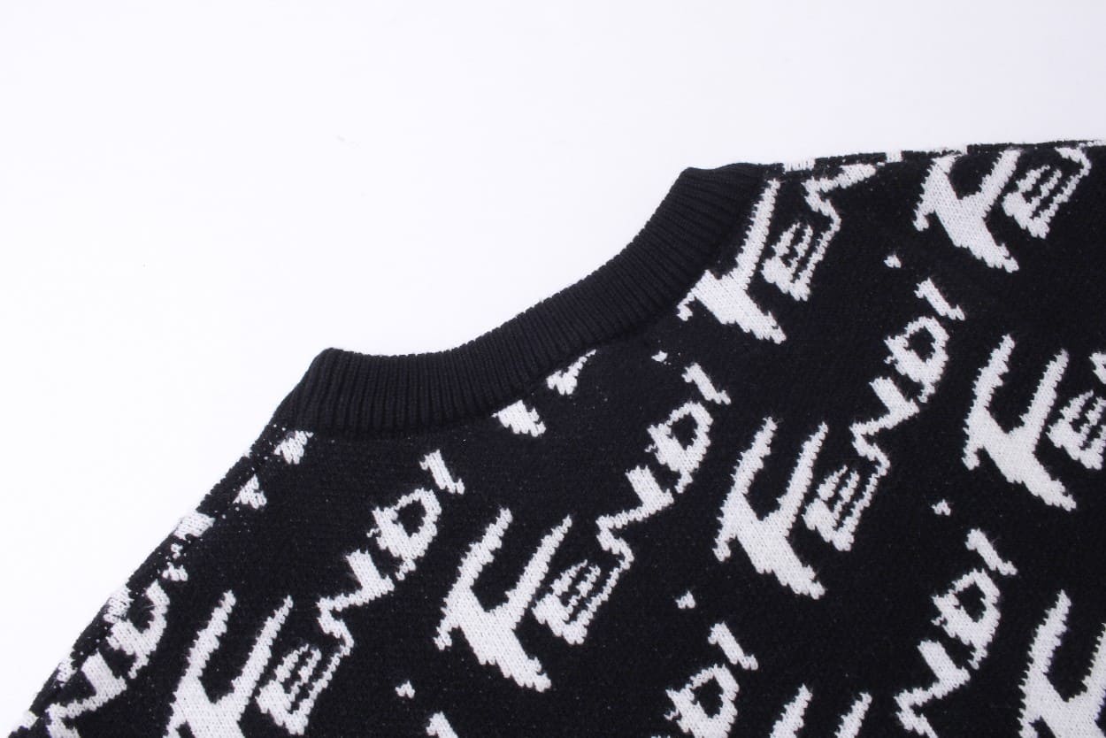ÁO FENDI Cashmere Black Sweater
