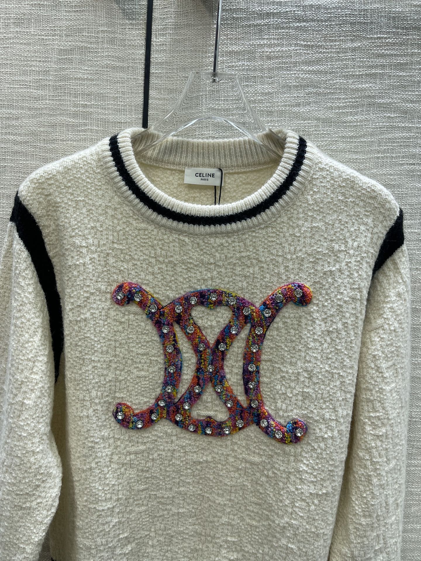 ÁO CELINE Logo  Arc de Triomphe Sweater