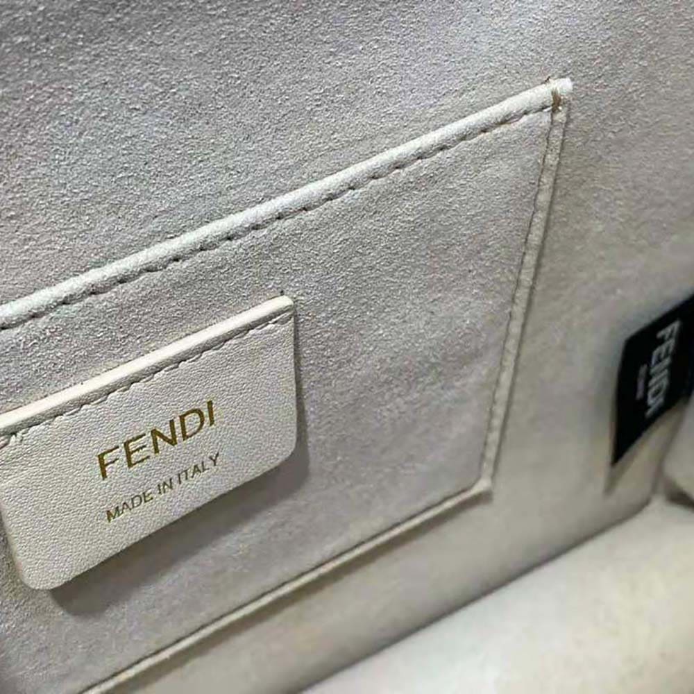 TÚI FENDI Women Kan I Black Leather Bag-Black