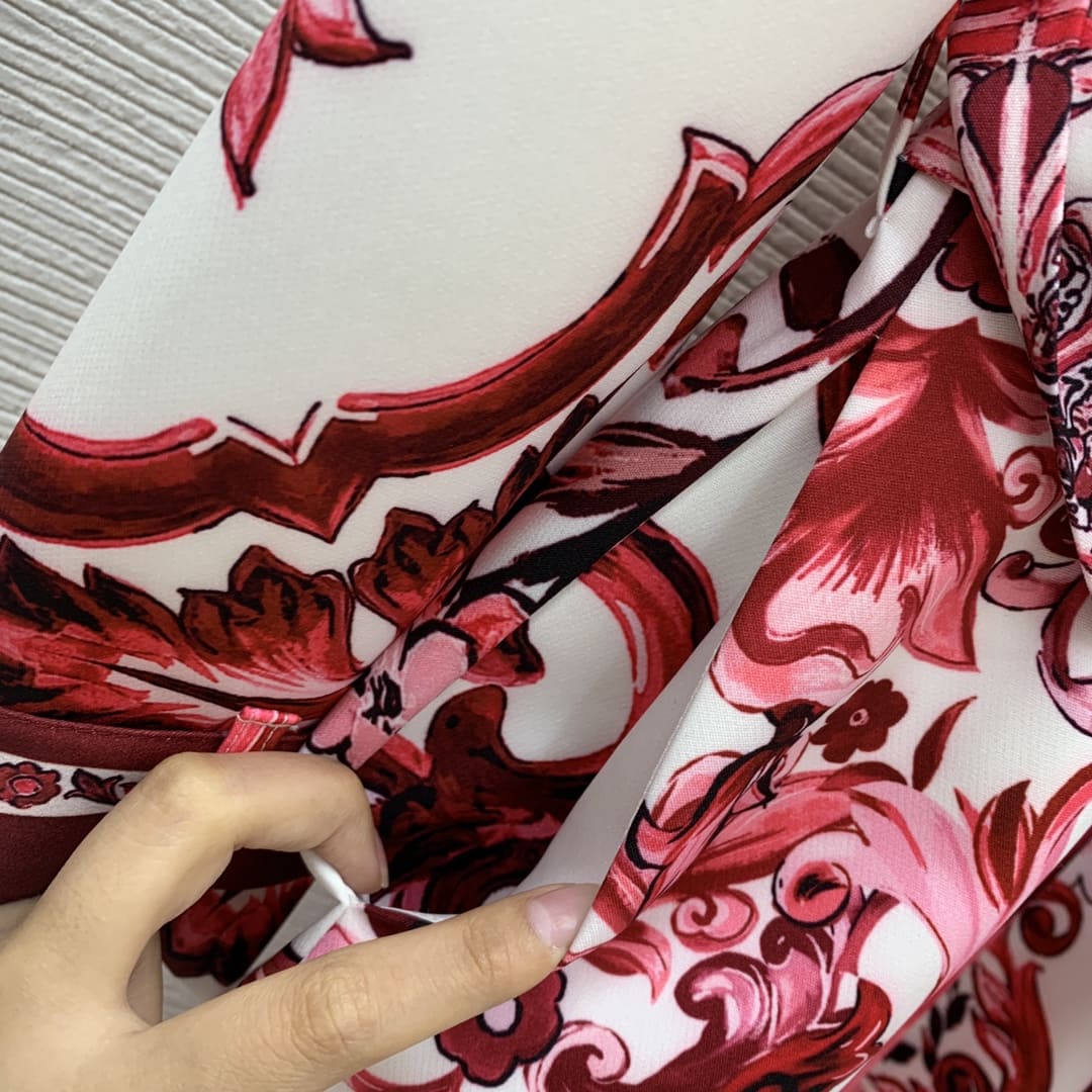 VÁY DOLCE & GABBANA Majolica Print Party Long Dress High Classy