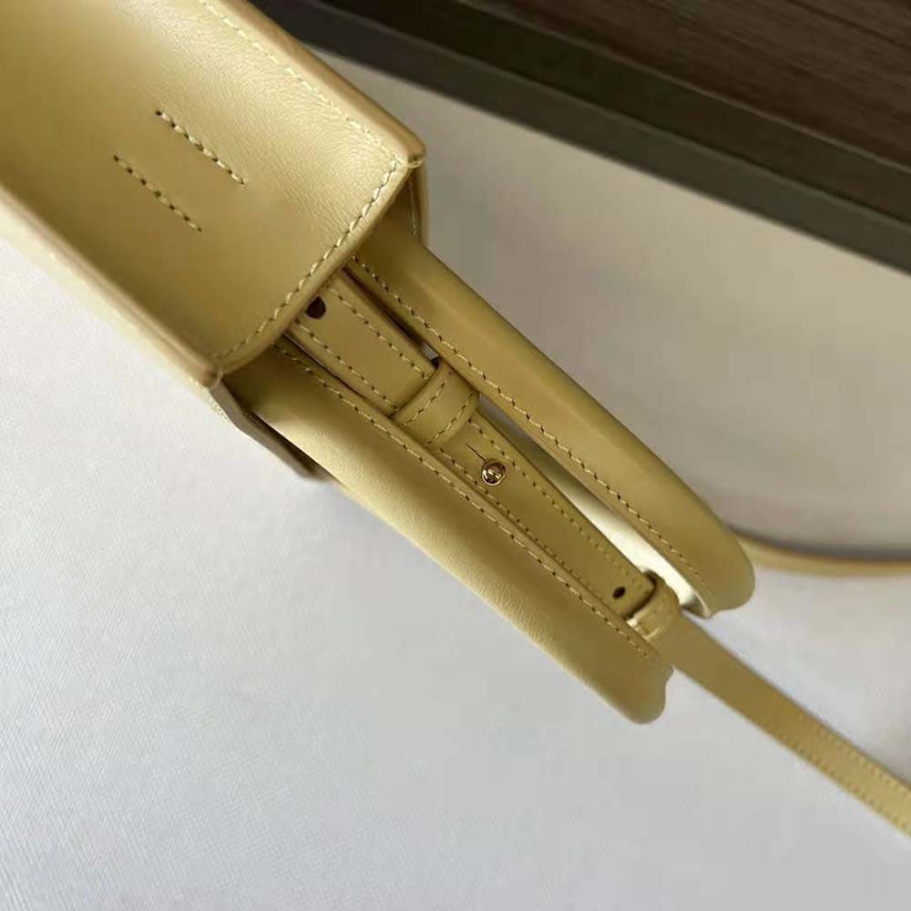 TÚI LOEWE Tote Standard A5 bằng da bê màu vàng