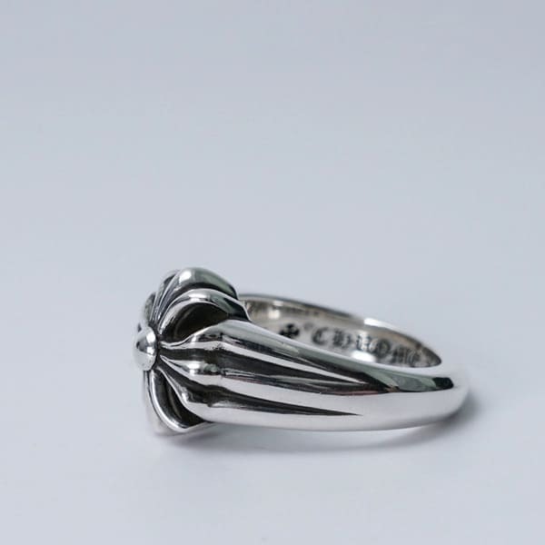 NHẪN CHROME HEARTS HOA VĂN KHẮC CHỮ THẬP Bạc S925