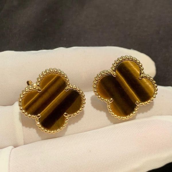 Hoa tai Van Cleef & Arpels Vàng vàng 18K Tiger's Eye Magic Alhambra 18K  (Liên hệ để biết giá)
