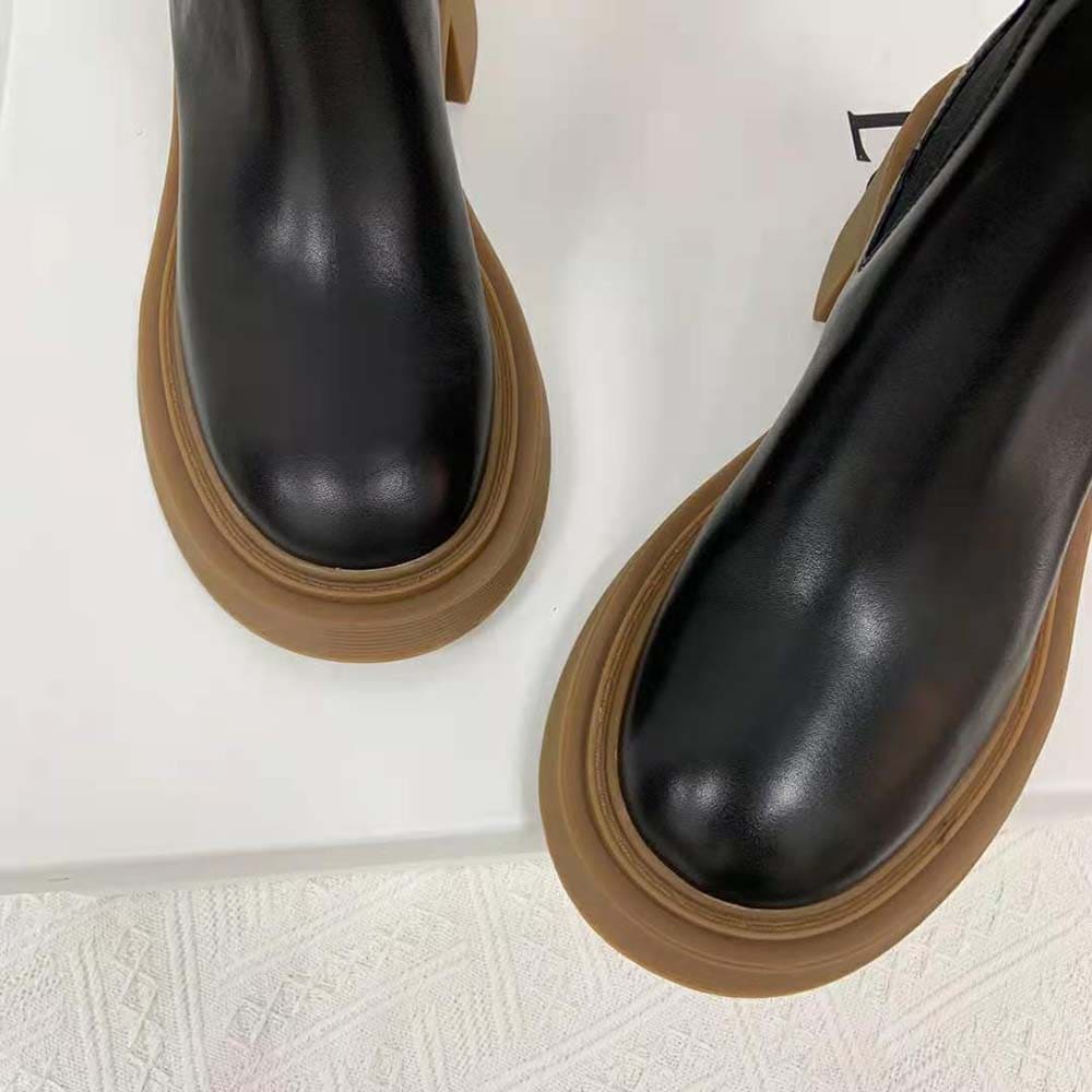 GIÀY Loewe Women Chelsea Boot in Calfskin-Black