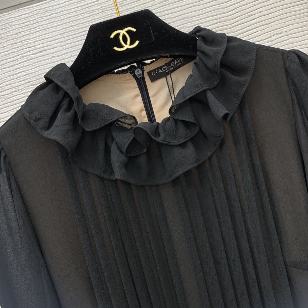 VÁY DOLCE & GABBANA Black Party Long Dress High Classy