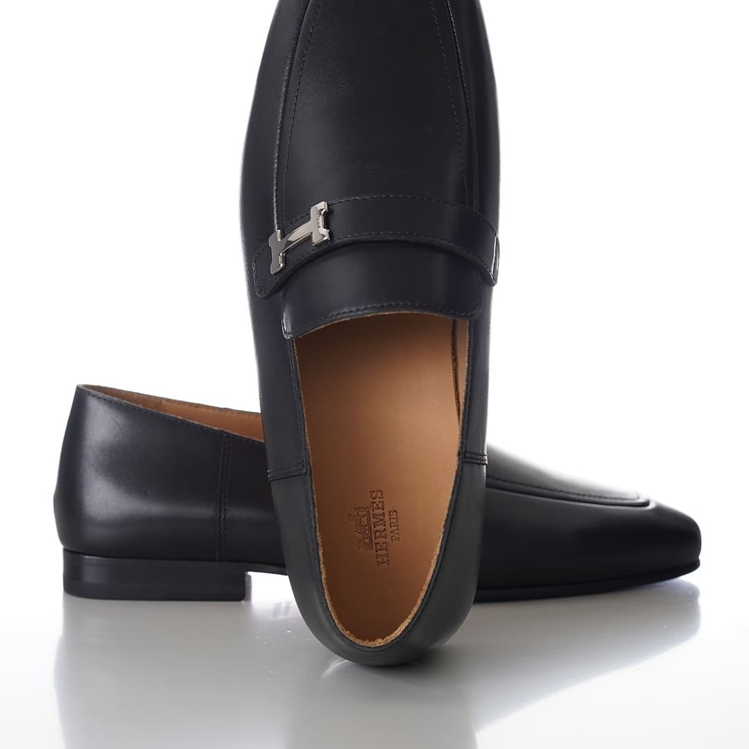 GIÀY HERMES GIOVANNI LOAFER BLACK AAA