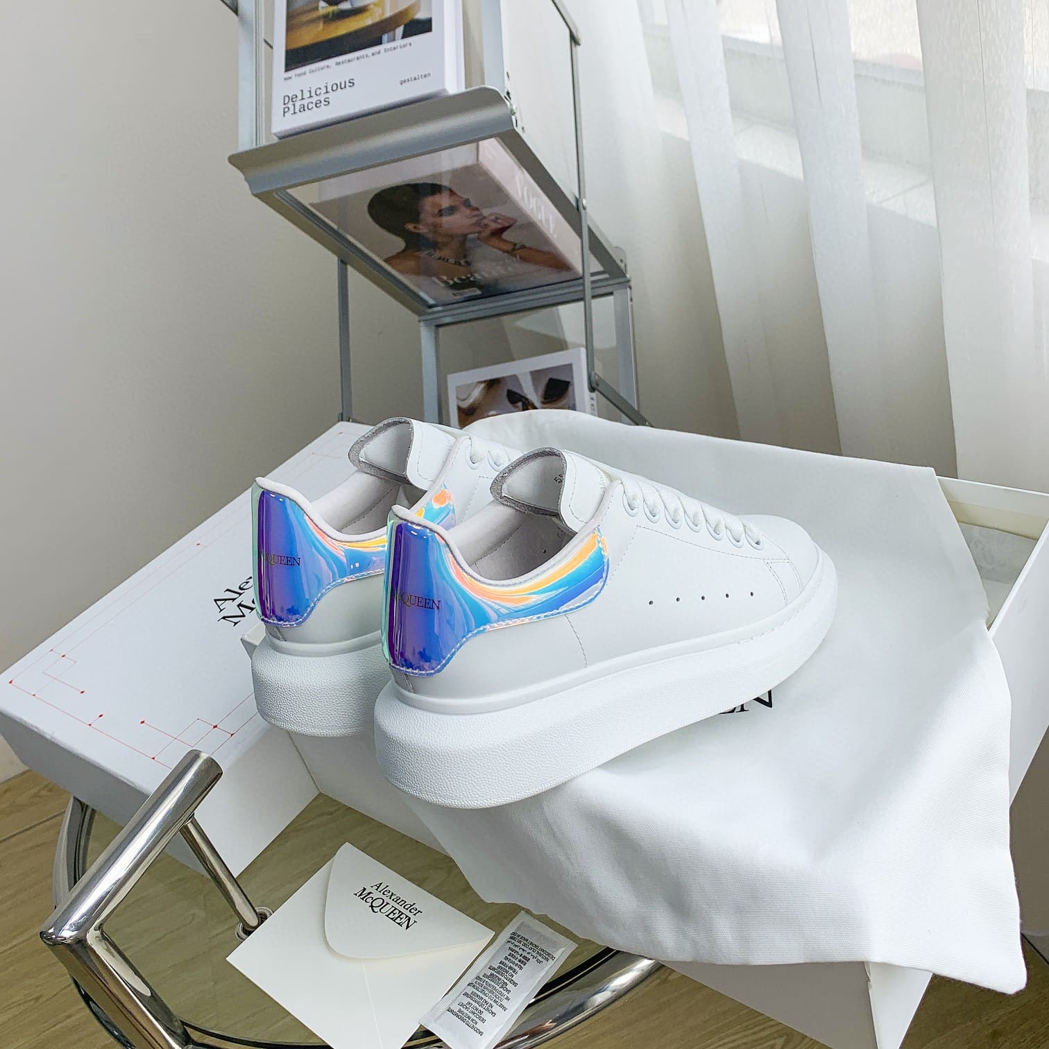 GIÀY ALEXANDER MCQUEEN SNEAKERS SHOES AAA UNISEX NAM VÀ NỮ DA BÊ HẢO HẠNG