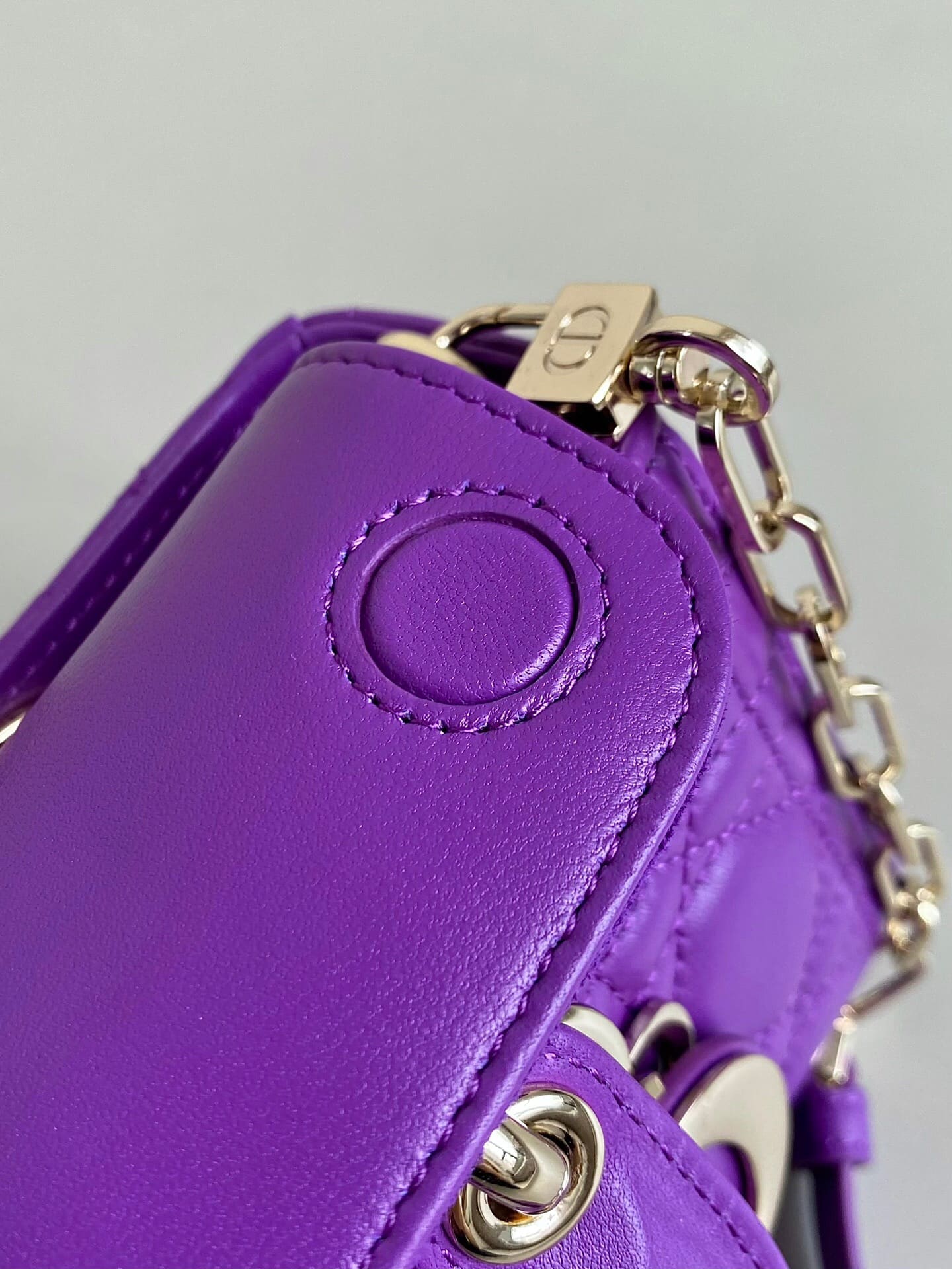 TÚI CHRISTIAN DIOR Lady D-Joy Bag Bright Purple Cannage Lambskin