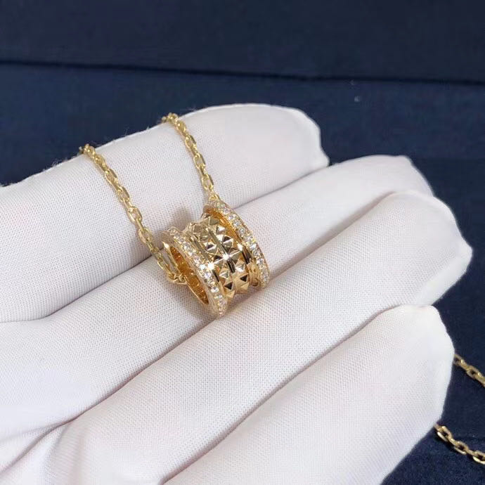 DÂY CHUYỀN VÀNG BVLGARI B.Zero1 Rock 18kt Necklace Pavé Diamonds