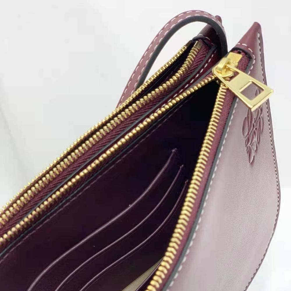 TÚI Loewe Women Gate Double Zip Pouch in Soft Calfskin