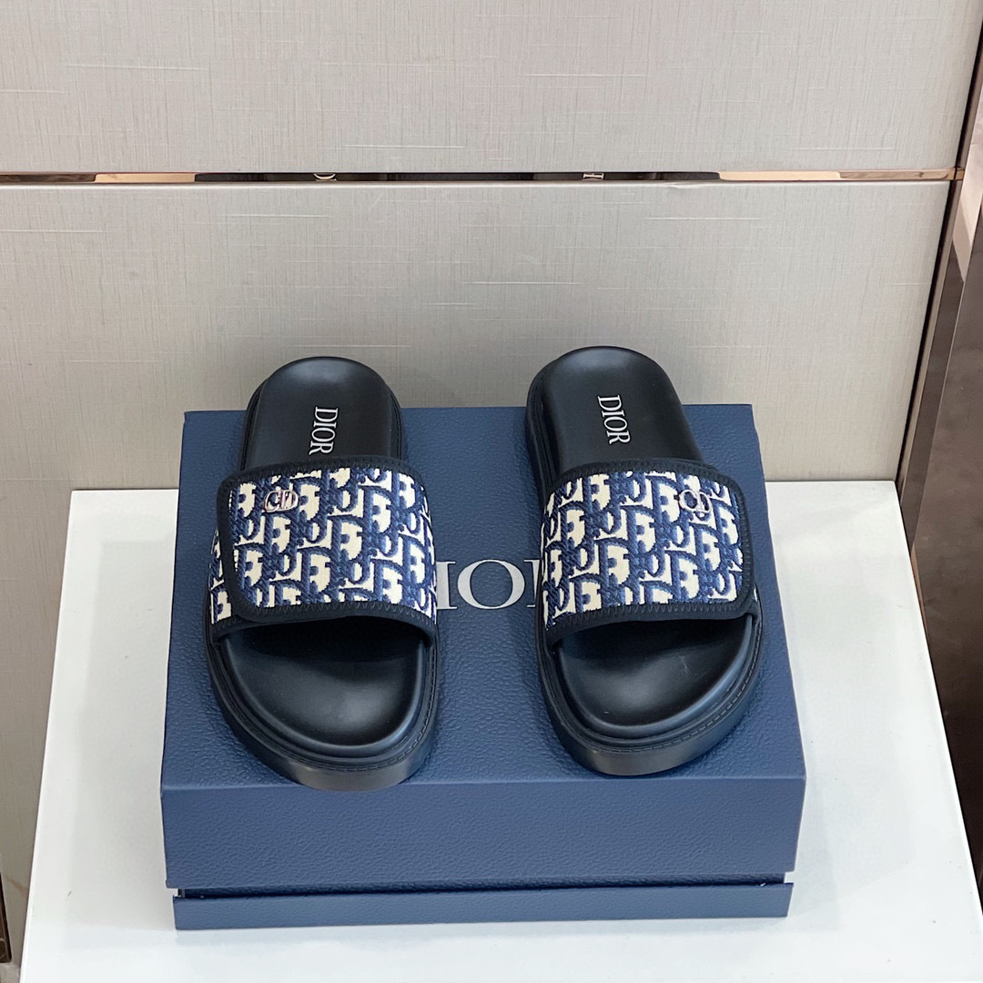 DÉP DIOR OBLIQUE MAN SLIPPER