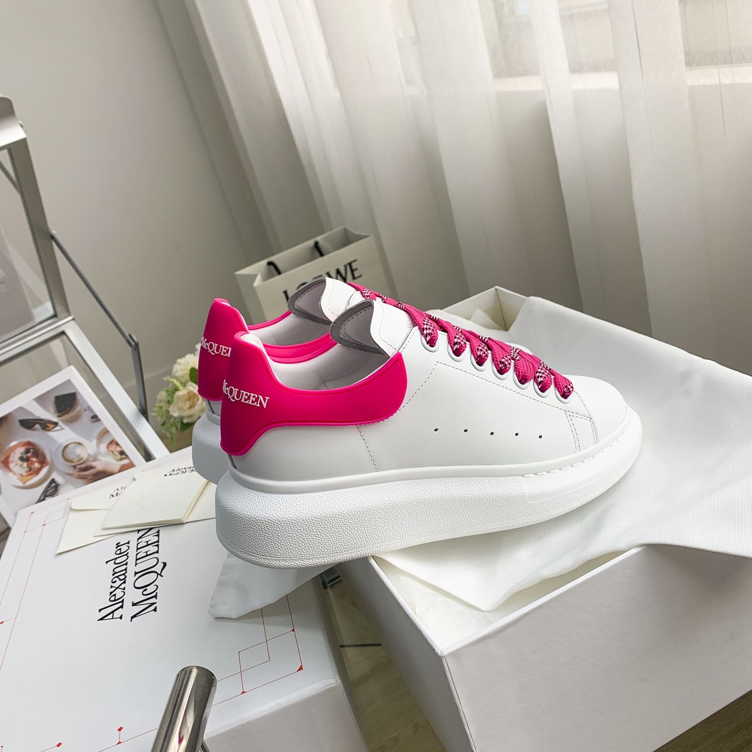 GIÀY ALEXANDER MCQUEEN SNEAKERS SHOES AAA UNISEX NAM VÀ NỮ DA BÊ HẢO HẠNG