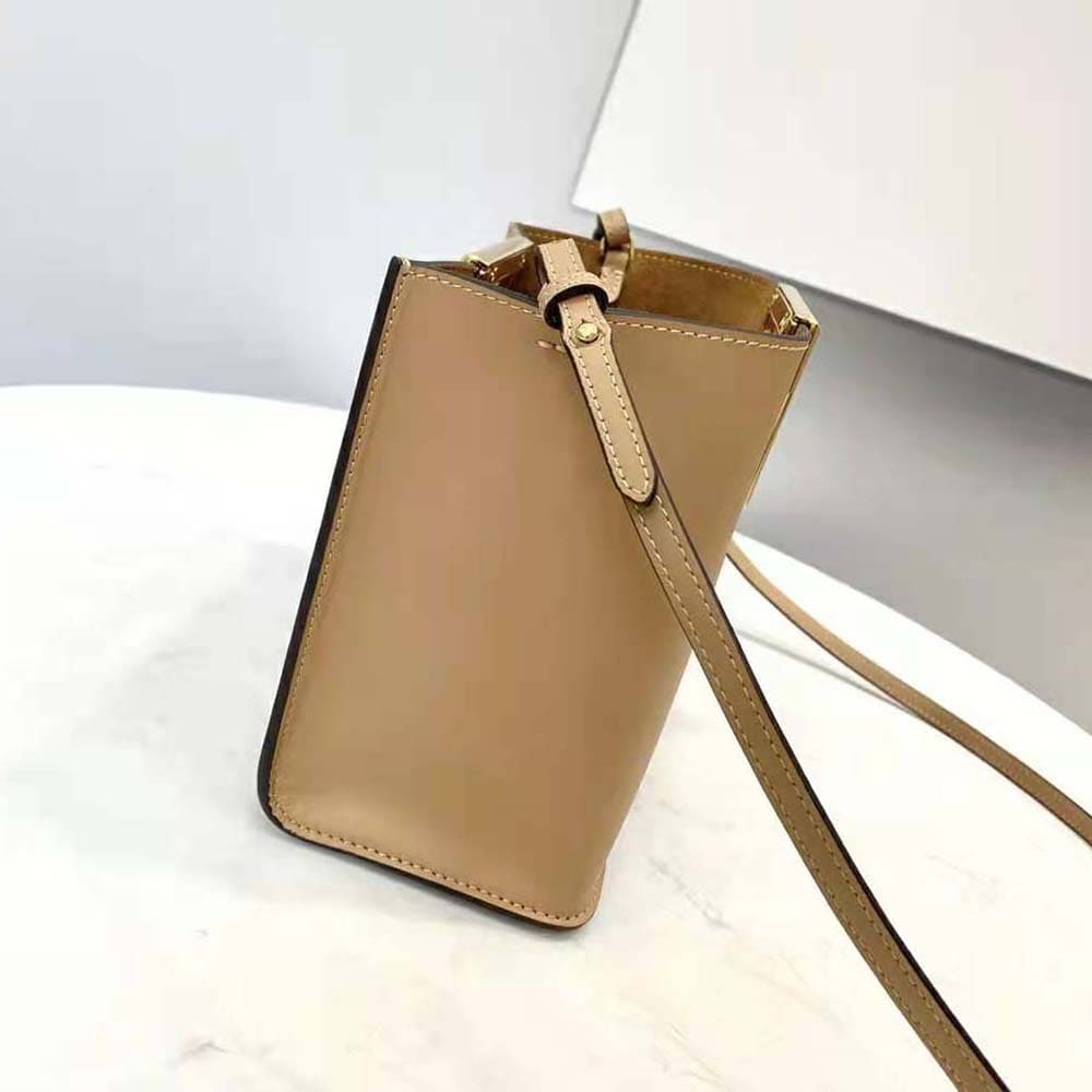 TÚI FENDI Women Way Small Made of Camellia-Colored Leather Bag-Brown