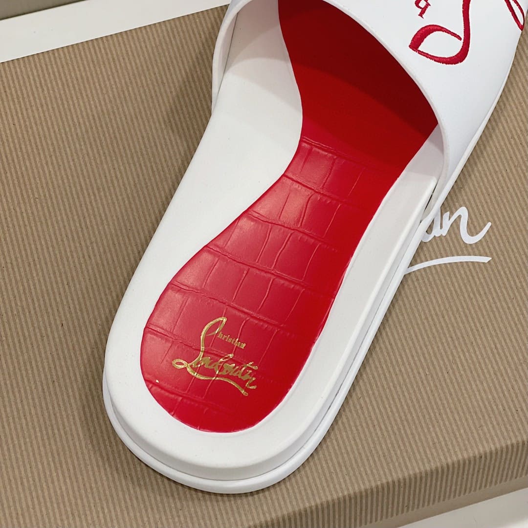 DÉP CHRISTIAN LOUBOUTIN RED LOGO SANDAL AAA