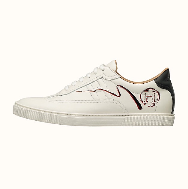 GIÀY HERMES PARIS LEATHER HI TOP SNEAKERS