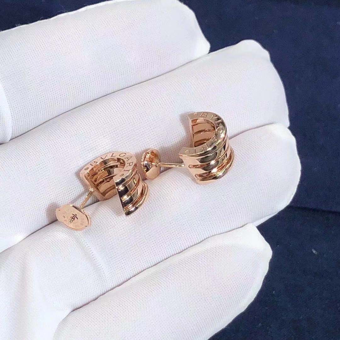 HOA TAI VÀNG HỒNG BVLGARI B.zero1 Single Lobe Earring in 18K Rose Gold