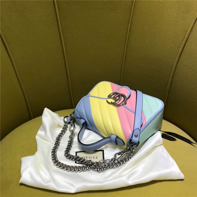 TÚI Gucci GG marmont mini top handle bag multicolor Top Quality