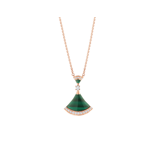 DÂY CHUYỀN BULGARI DIVAS’ DREAM MALACHITE DIAMOND 18K ROSE GOLD