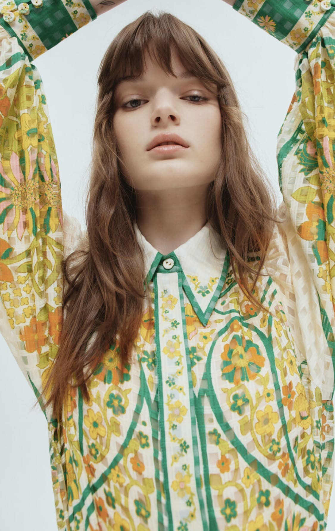 VÁY ALEMAIS HỌA TIẾT KẺ SỌC IN SILK High Classy