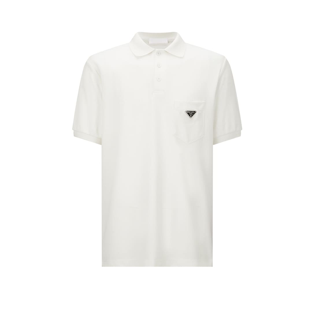 ÁO PRADA POLO SHIRT MÀU TRẮNG UNISEX