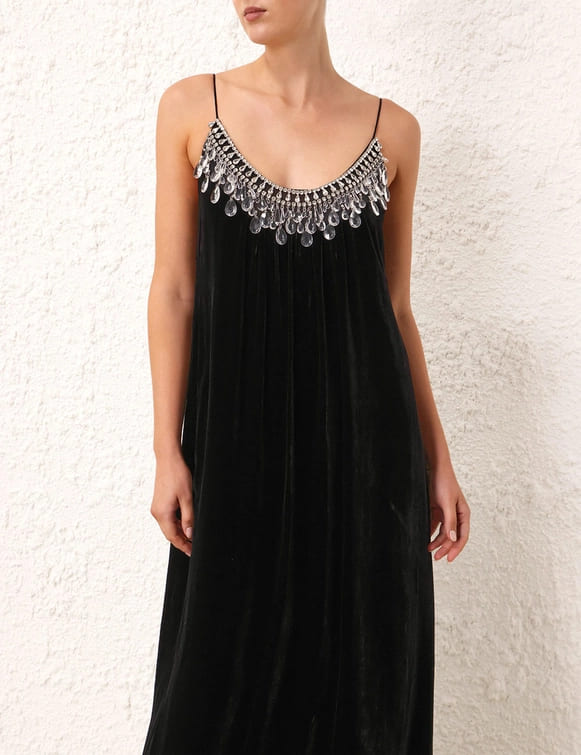 VÁY ZIMMERMANN MATCHMAKER DIAMANTE SLIP DRESS Vintage Dress