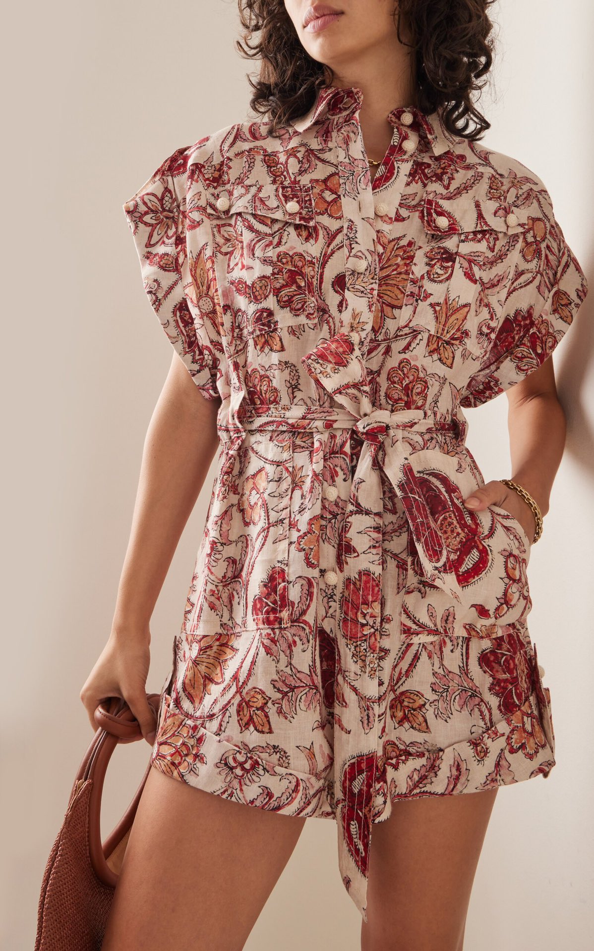 VÁY ZIMMERMANN Red Flower Vintage Dress