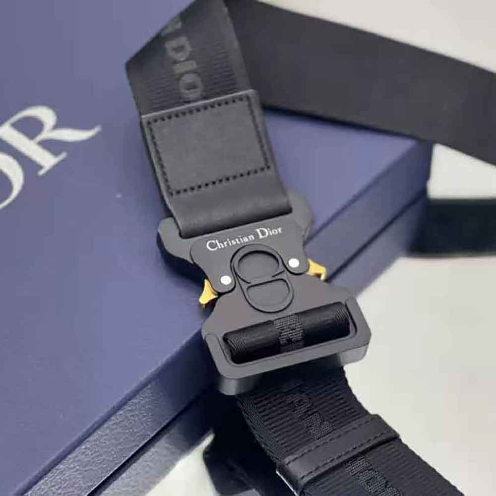 TÚI DIOR Saddle Bag Black CD Diamond Canvas and Smooth Calfskin