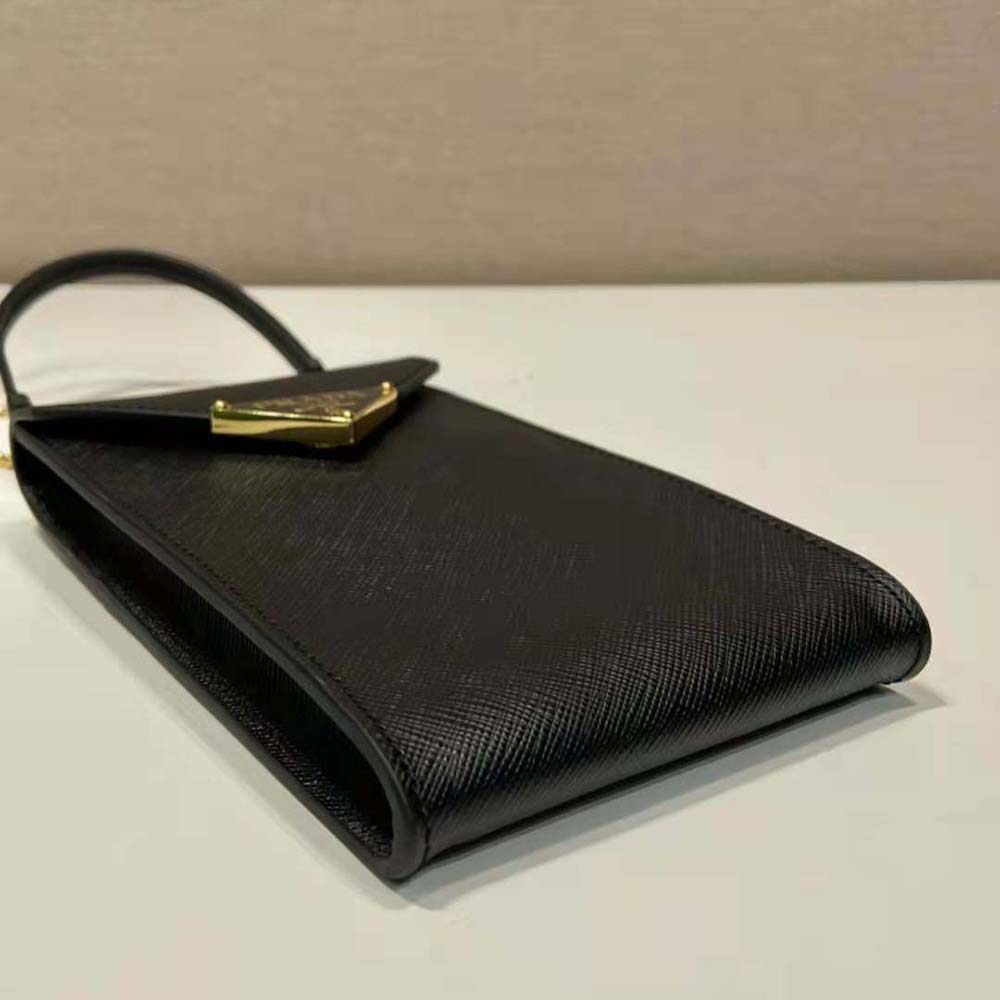 TÚI PRADA Women Saffiano Leather Mini-Bag-Black