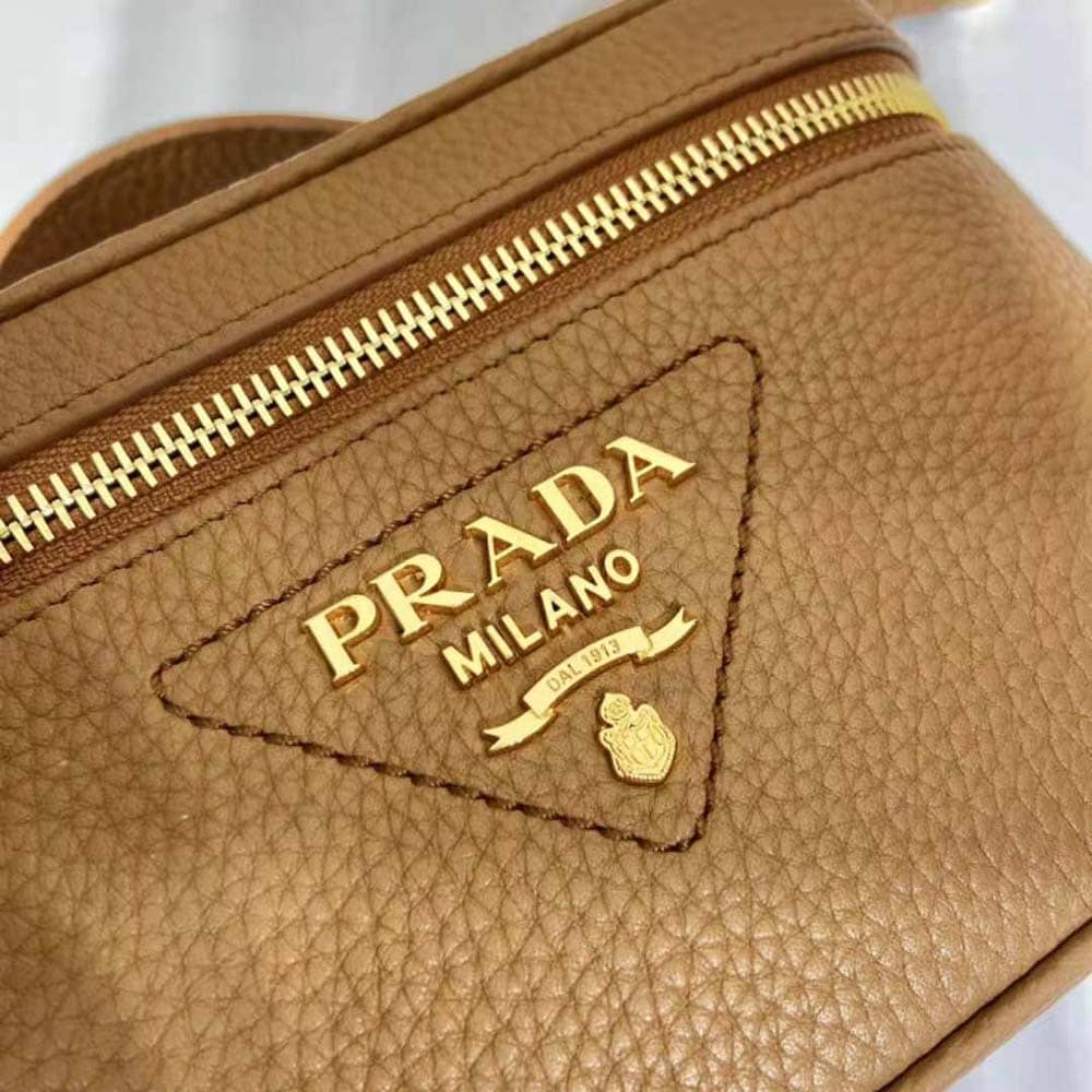 TÚI Prada Women Leather Mini-Bag-Brown