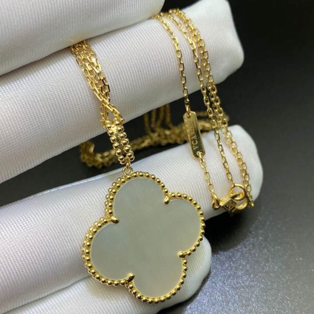 DÂY CHUYỀN VAN CLEEF & ARPELS ALHAMBRA M.O.P 26MM GOLD 18K YELLOW GOLD