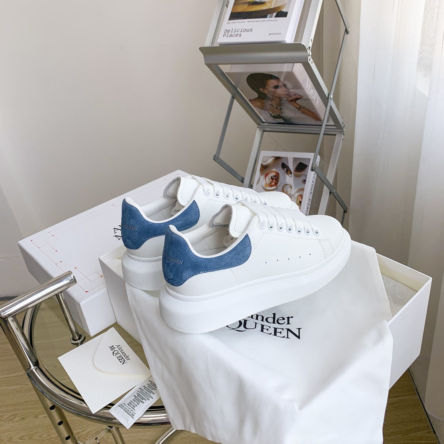 GIÀY ALEXANDER MCQUEEN SNEAKERS SHOES AAA UNISEX NAM VÀ NỮ DA BÊ HẢO HẠNG