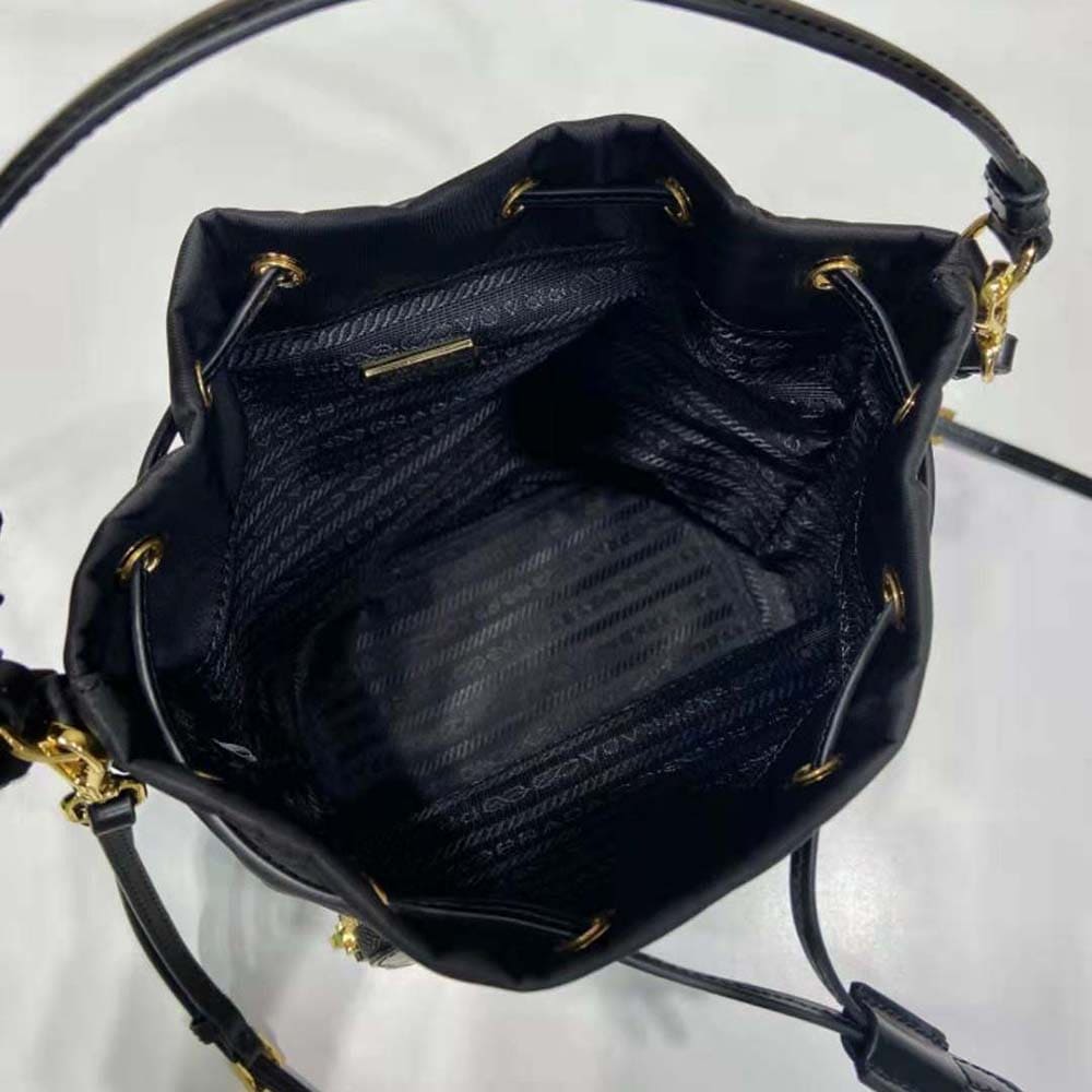 TÚI Prada Women Re-Nylon and Brushed Leather Bag-Black
