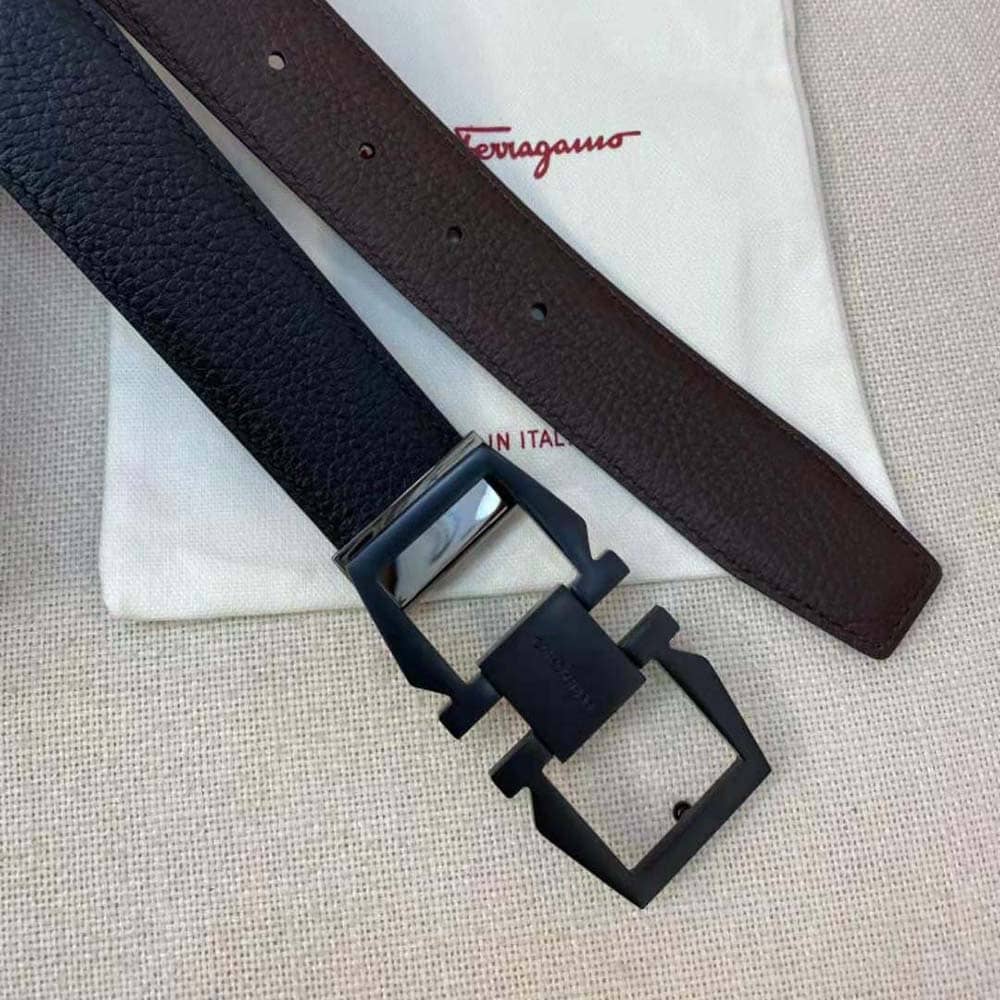 DÂY LƯNG Salvatore Ferragamo Men Reversible and Adjustable Gancini Belt