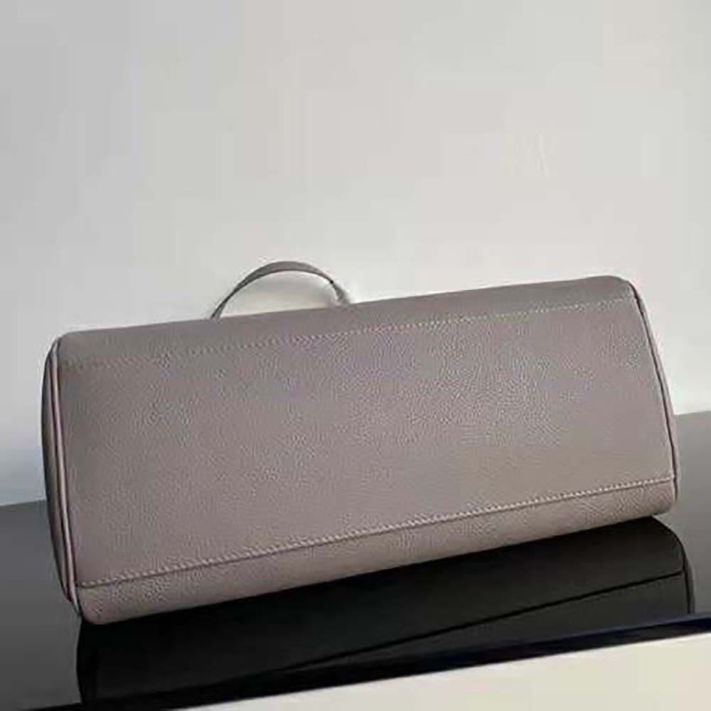 TÚI Celine Women Medium Soft 16 Bag in Supple Grained Calfskin-Gray