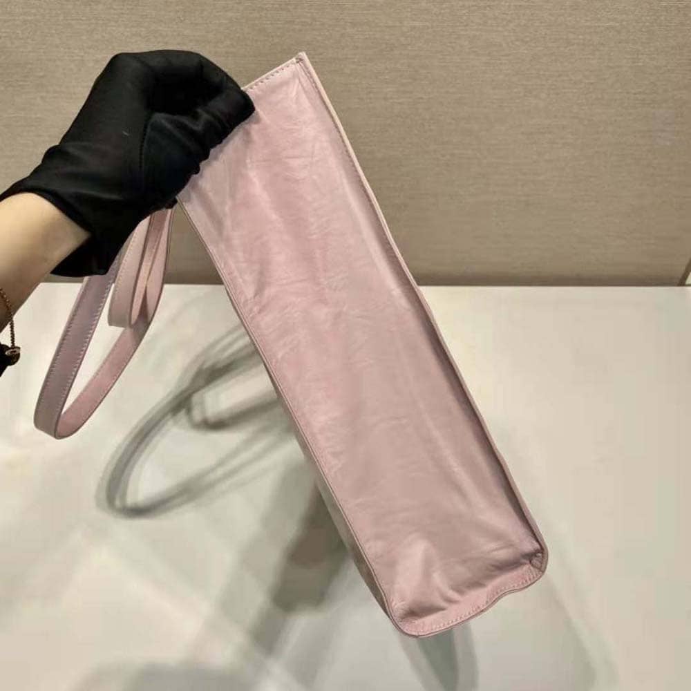TÚI Prada Women Small Antique Nappa Leather Tote-Pink