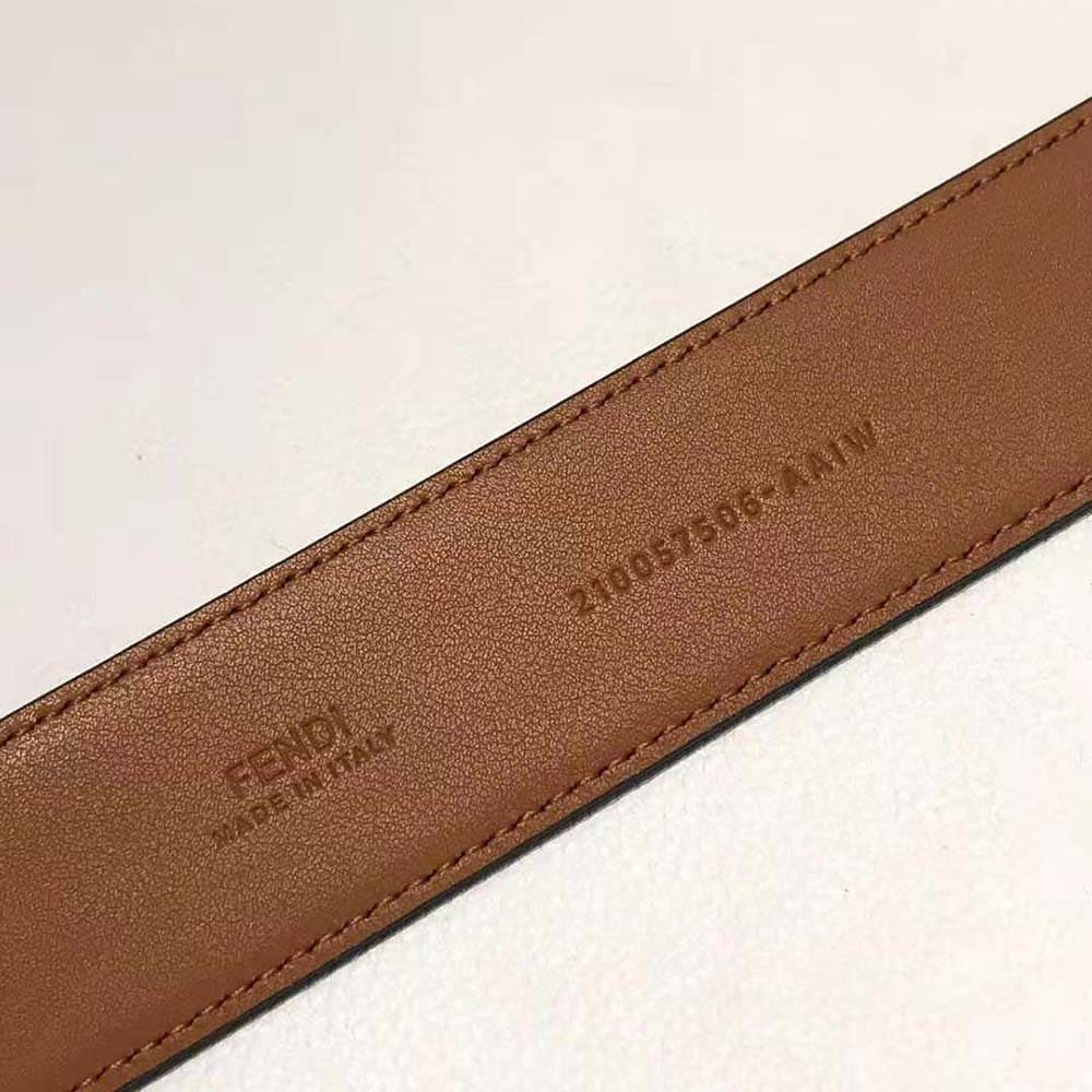 DÂY LƯNG Fendi Women Brown Leather Belt
