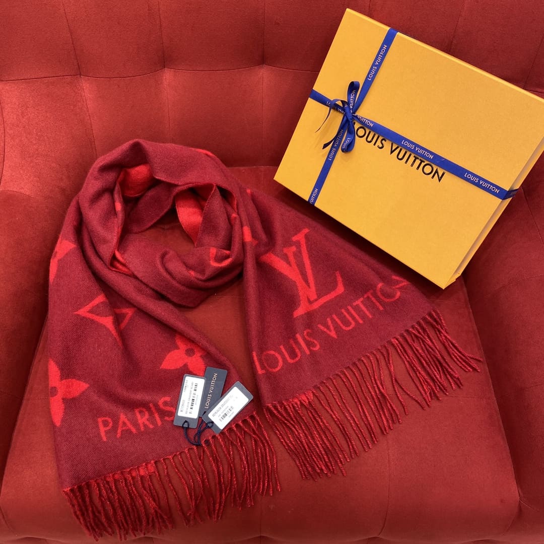 KHĂN Louis Vuitton Double-sided cashmere Scarf