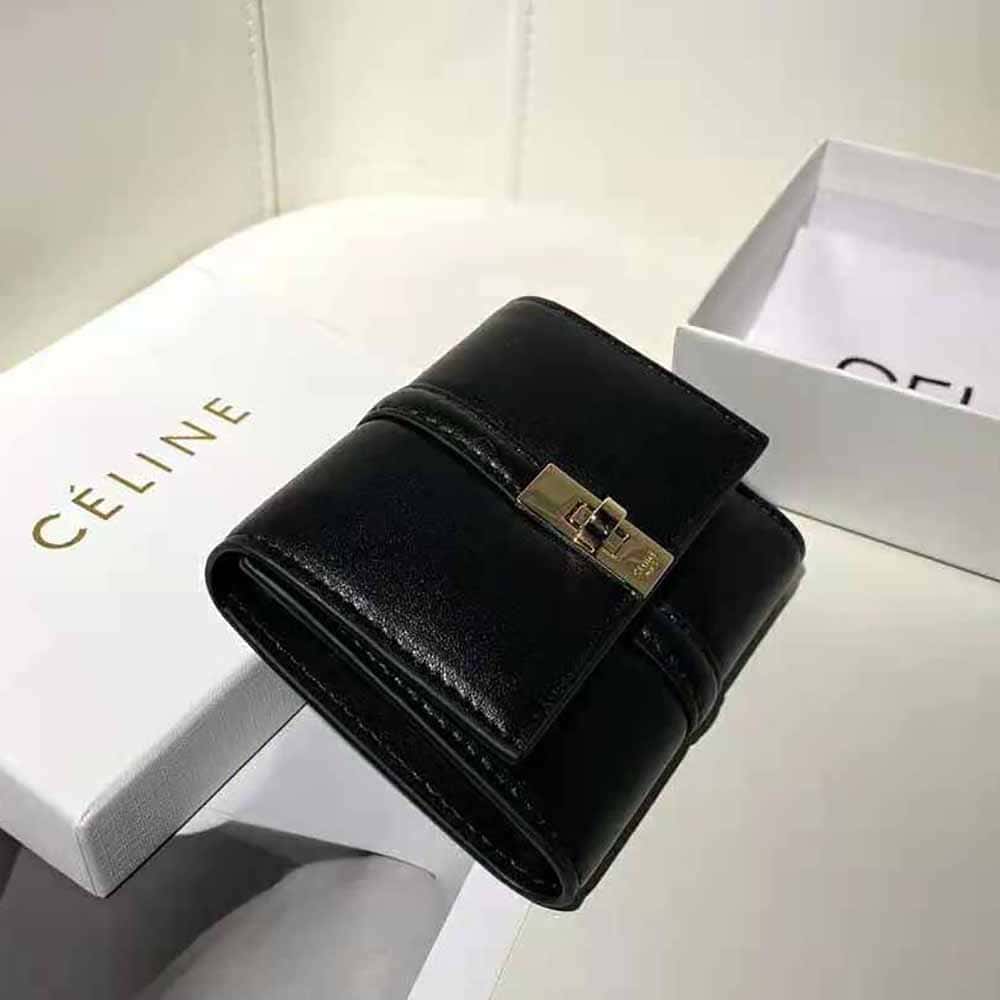 VÍ CELINE 16 bằng da bê bóng
