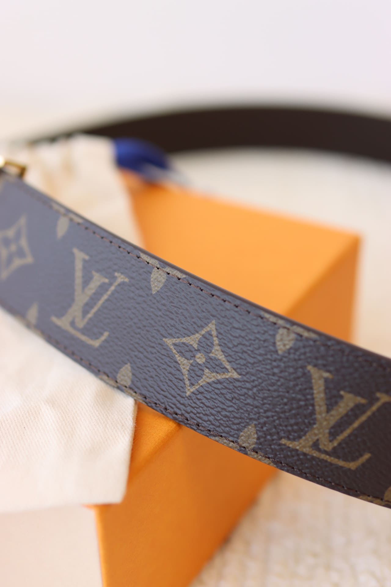 DÂY LƯNG LOUIS VUITTON LV BROWN MONOGRAM Khóa vàng