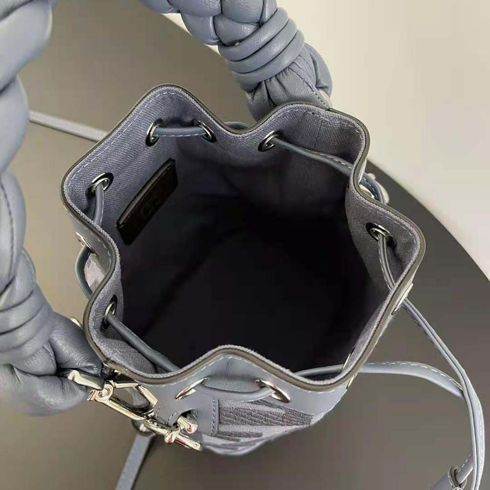 TÚI Fendi Women Mon Tresor Blue FF Canvas Mini-Bag