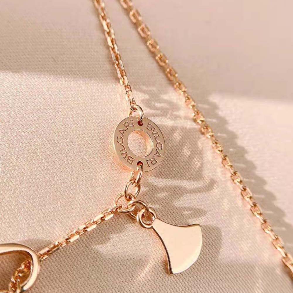 Vòng cổ BVLGARI DIVAS’ DREAM Necklace in 18 KT ngọc trai vàng hồng 18K