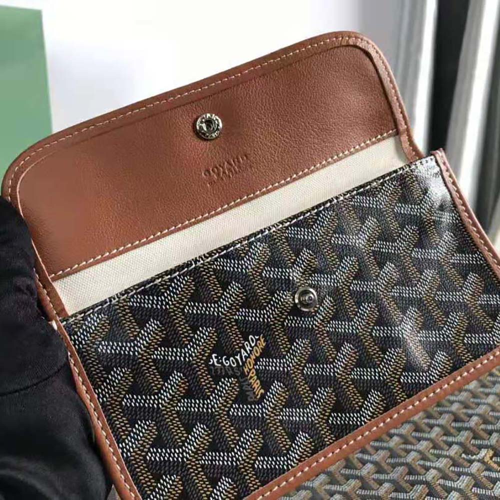 TÚI Goyard Women Sac Saint Louis GM in Goyardine Canvas & Chevroches Calfskin-Brown