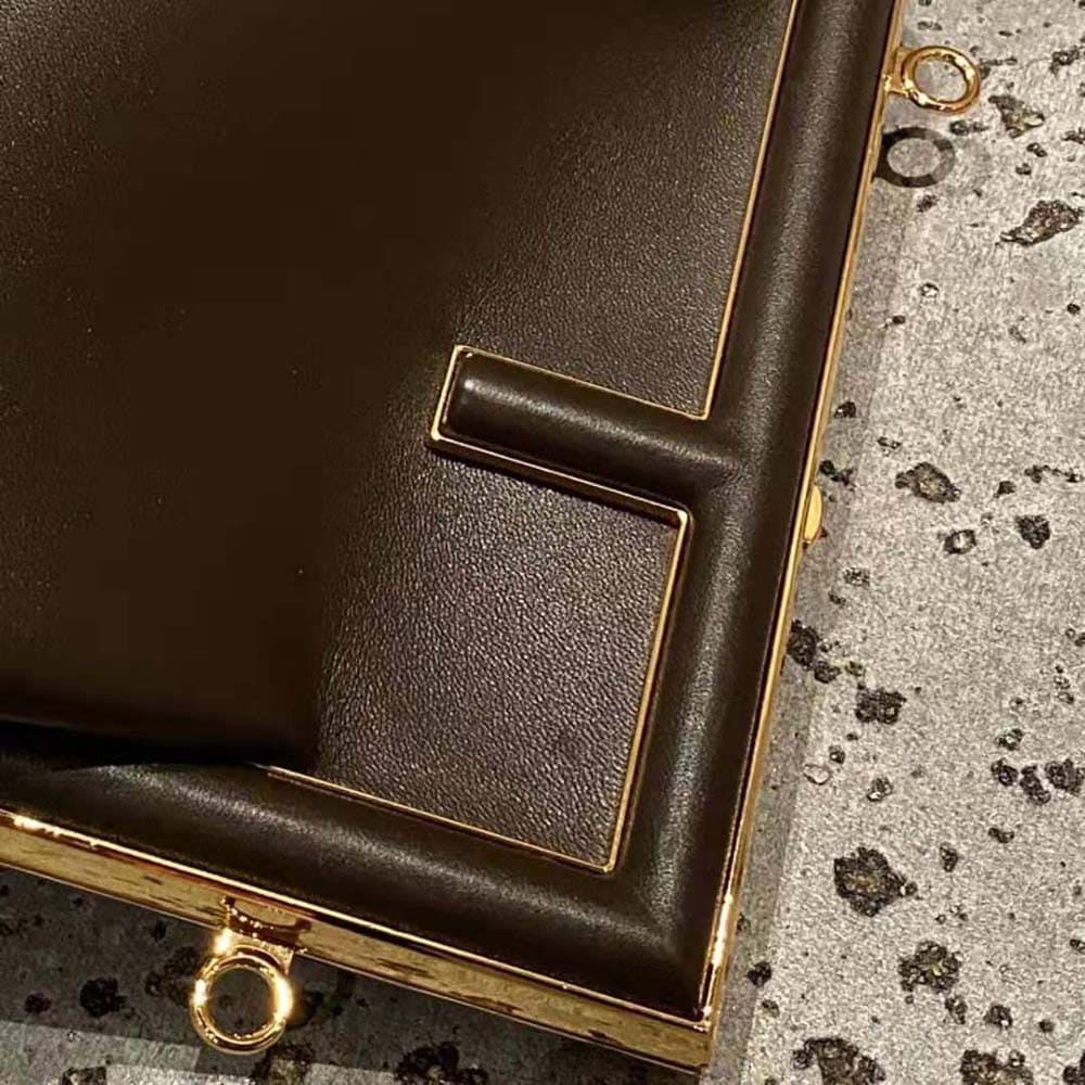 TÚI FENDI Women First Small Nappa Leather Bag-Light Brown