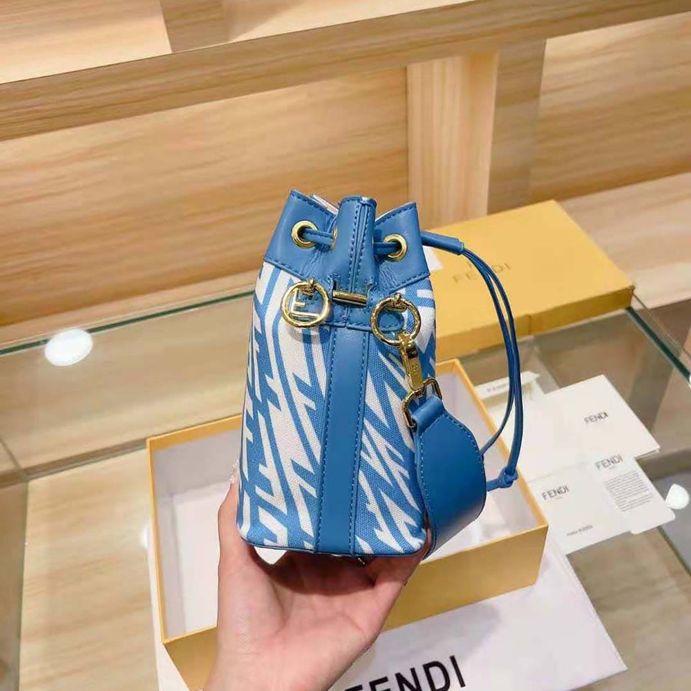 TÚI Fendi Women Mon Tresor Leather Mini Bag-Brown